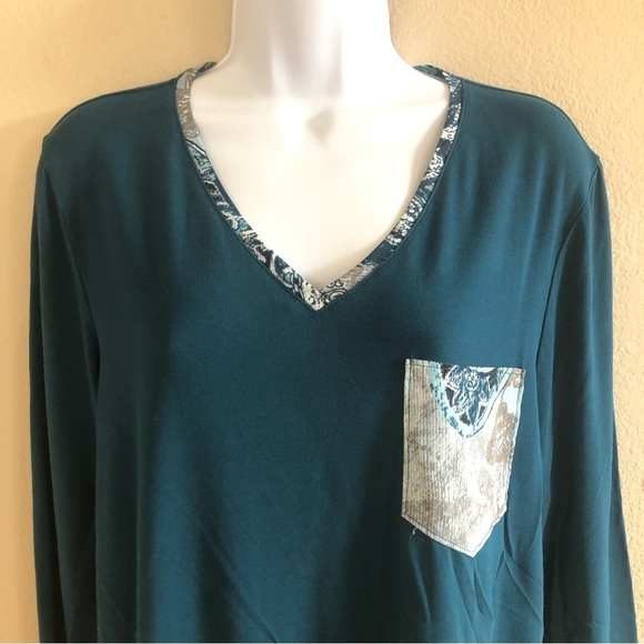 Chico’s Woman’s Paisley Woven-Back Tunic Plus Size L - Picture 3 of 14